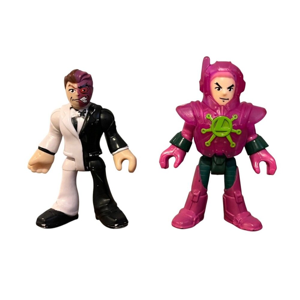 Imaginext DC Super Friends Lex Luthor and Two Faces Lot of 2 Figures